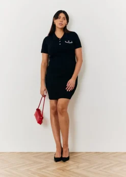 In The Style Black Knitted Dress
