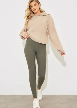 In the Style Khaki Sculpt & Control Leggings