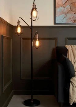 Inlight Callisto Caged Floor Lamp (150cm x 53cm x 53cm)