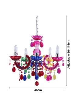 Inlight Charlotte 5 Light Chandelier (145cm x 45cm x 45cm)