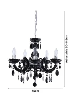 Inlight Charlotte 5 Light Chandelier (145cm x 45cm x 45cm)