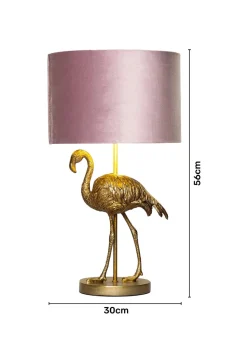 Inlight Gold Flamingo Table Lamp (56cm x 30cm x 30cm)