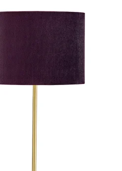 Inlight Maroon Velvet Stick Table Lamp (40cm x 16cm x 21cm)