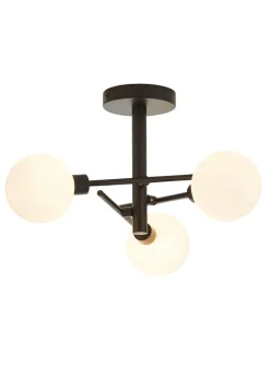 Inlight Nova 3LT Ceiling Light Black (48cm x 48cm x 21cm)
