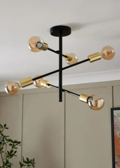 Inlight Tribecca Semi Flush 6LT Ceiling Light (64cm x 56cm x 40cm)