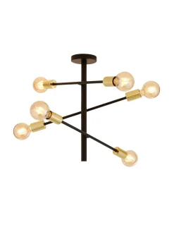 Inlight Tribecca Semi Flush 6LT Ceiling Light (64cm x 56cm x 40cm)