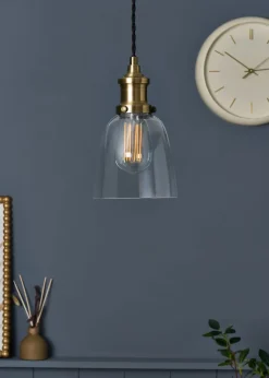 Inlight Warehouse 1 Light Diner Pendant (75cm x 6cm x 36cm)