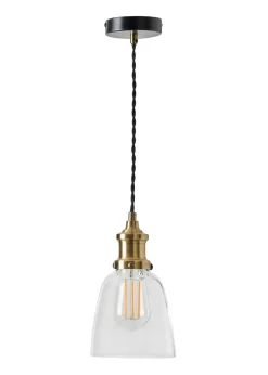 Inlight Warehouse 1 Light Diner Pendant (75cm x 6cm x 36cm)