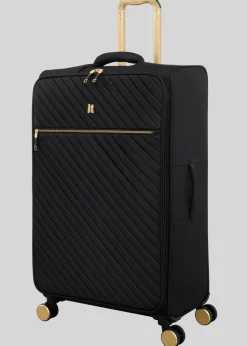 IT Luggage Black Desirable Soft Suitcase