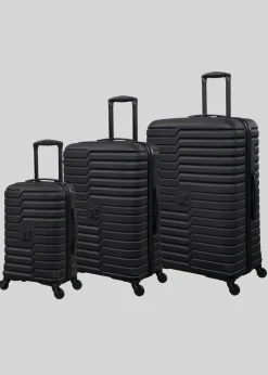 IT Luggage Black Navigator Hard Suitcase