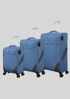 IT Luggage Blue Soft Suitcase