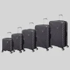 IT Luggage Dark Grey Inclining Hard Shell Suitcase