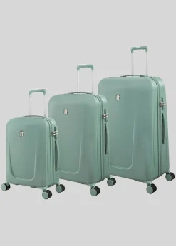 IT Luggage Green Hard Suitcase