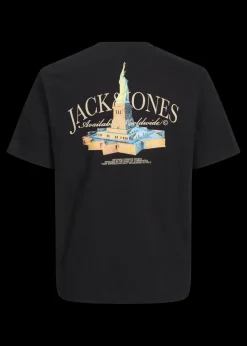Jack & Jones Boys Black Boston T-Shirt (8-16yrs)