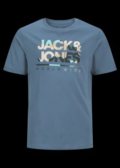 Jack & Jones Boys Blue Luke T-Shirt & Shorts Set (8-16yrs)
