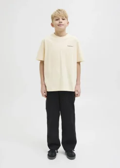 Jack & Jones Boys Cream Printed T-Shirt (8-16yrs)