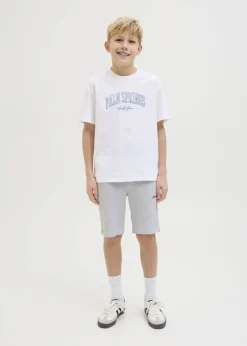 Jack & Jones Boys White Gordonbeau Shorts (8-16yrs)