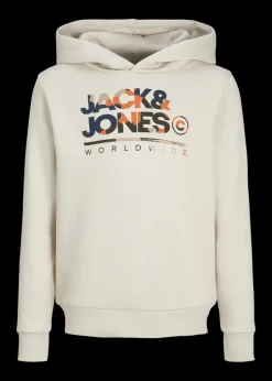 Jack & Jones Cream Luke Hoodie (8-16yrs)