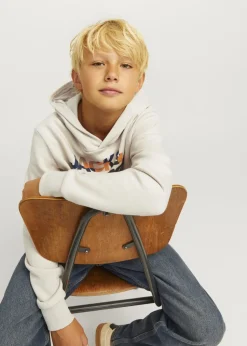 Jack & Jones Cream Luke Hoodie (8-16yrs)