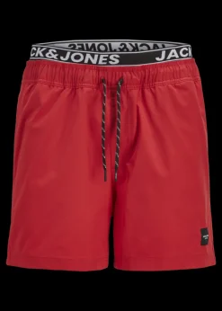 Jack & Jones Jnr Red Swim Shorts