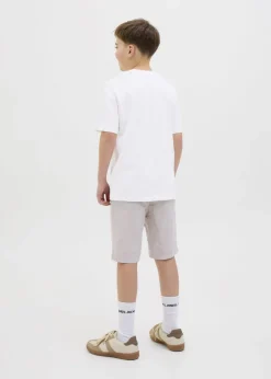 Jack & Jones Jnr White Crew T-Shirt