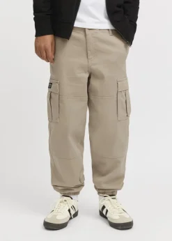 Jack & Jones Kids Beige Cuffed Cargo Trousers (8-16yrs)
