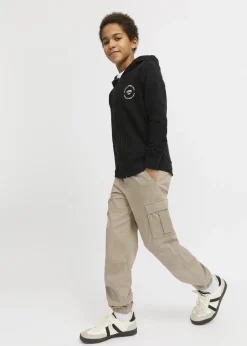 Jack & Jones Kids Beige Cuffed Cargo Trousers (8-16yrs)