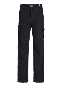 Jack & Jones Kids Black Barley Cargo Trousers (8-16yrs)