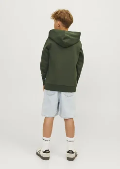 Jack & Jones Kids Khaki Printed Hoodie (8-16yrs)