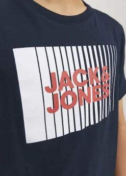 Jack & Jones Kids Navy Logo T-Shirt (6-16yrs)
