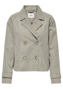 JDY Beige Cropped Trench Coat