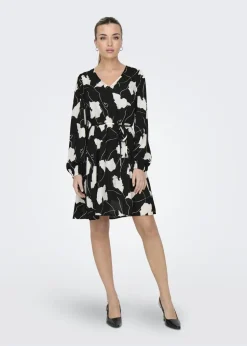 JDY Black Divya Shift Mini Dress