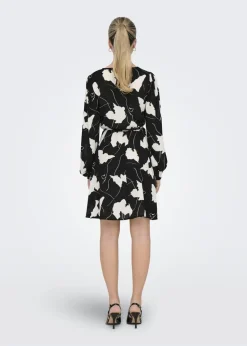 JDY Black Divya Shift Mini Dress