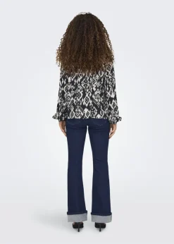 JDY Black Tiger Blouse