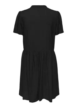 JDY Black V-Neck Smock Dress