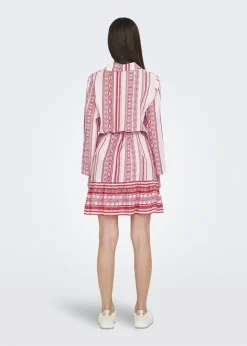 JDY Pink Anna Belted Dress