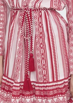 JDY Pink Anna Belted Dress