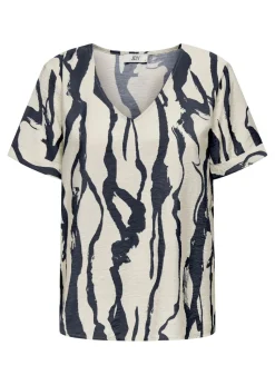 JDY White Short Sleeve Blouse