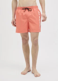 JJ Rebel Coral Hawaii Swim Shorts