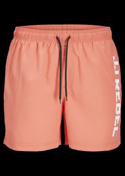 JJ Rebel Coral Hawaii Swim Shorts