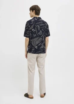 JJ Rebel Navy Printed Resort Shirt