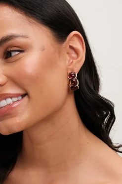 Jon Richard Gold Plated & Resin Hoops