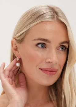 Jon Richard Gold Plated & Cubic Zirconia Hoop Earrings