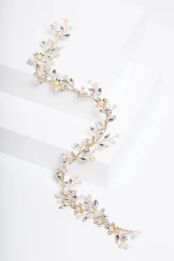 Jon Richard Gold Plated Pearl And Crystal Floral Hair Vine