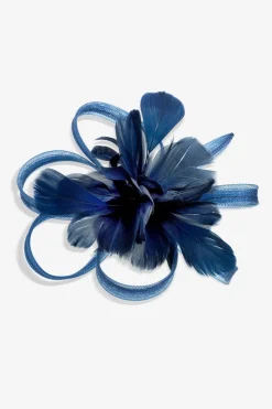 Jon Richard Navy Floral Clip Fascinator