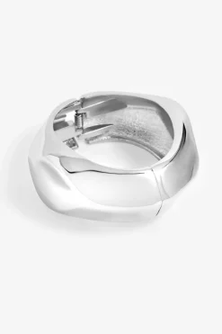 Jon Richard Silver Plated Angular Dome Cuff