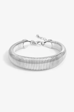 Jon Richard Silver Plated Omega Cuff Bracelet