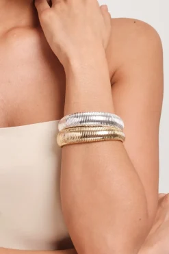 Jon Richard Silver Plated Omega Cuff Bracelet