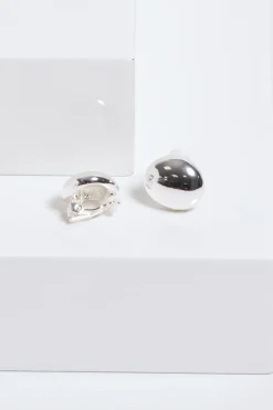 Jon Richard Silver Plated Polished Clip Earrings
