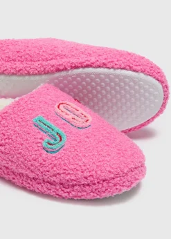 Joyful JOY Pink Mule Slippers